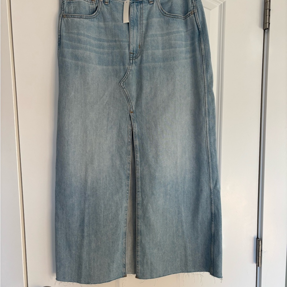 Madewell Light Blue Denim Skirt
